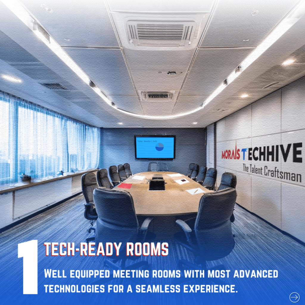 Our fully furnished corporate flexible office spaces come equipped with high-speed internet, meeting rooms, relaxation zones, and more.